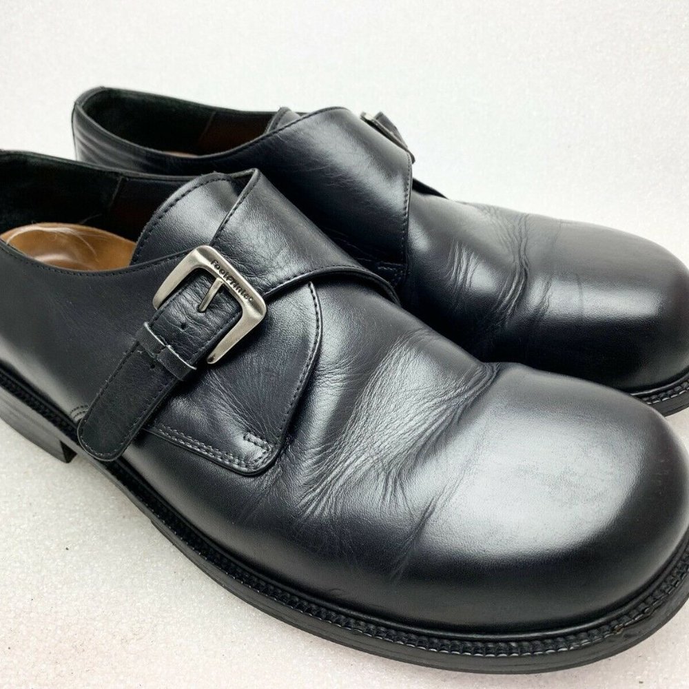 Birkenstock Footprints Mens Shoes Black Leather